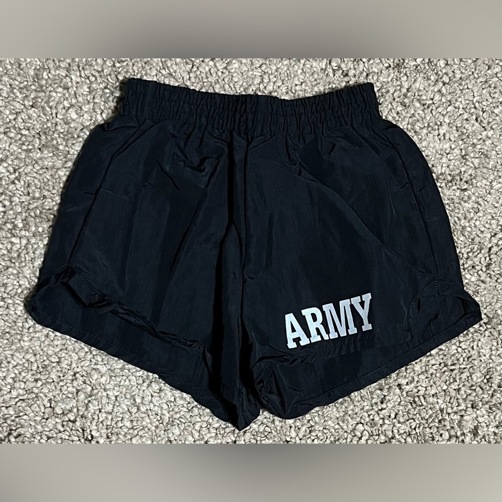 Youth Black Soffe Army Shorts, Sz XS